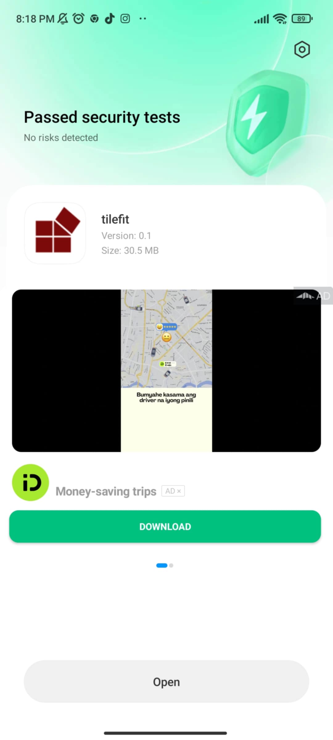 Open app